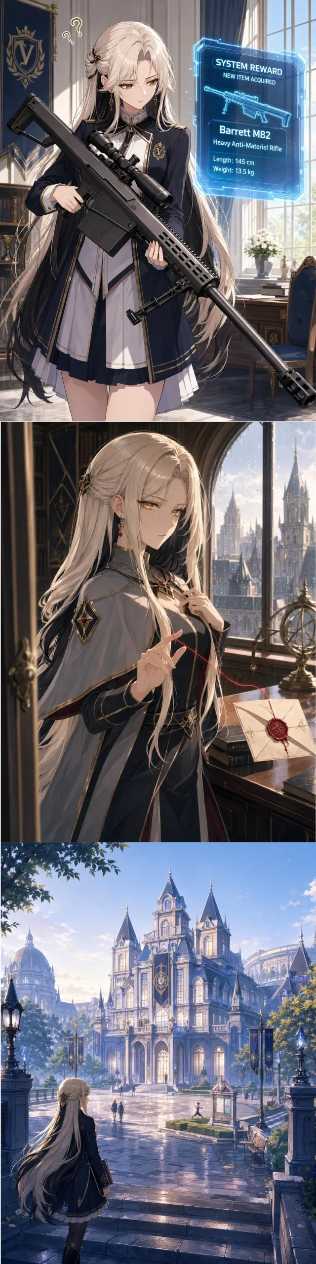 Nyx beside a black contract